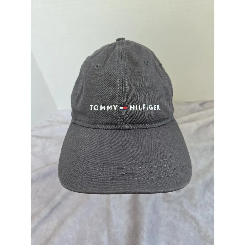 Tommy Hilfiger Strapback Baseball Cap Hat Gray One Size